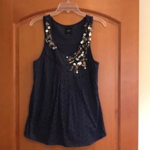 Anthropologie shell detail racerback tank